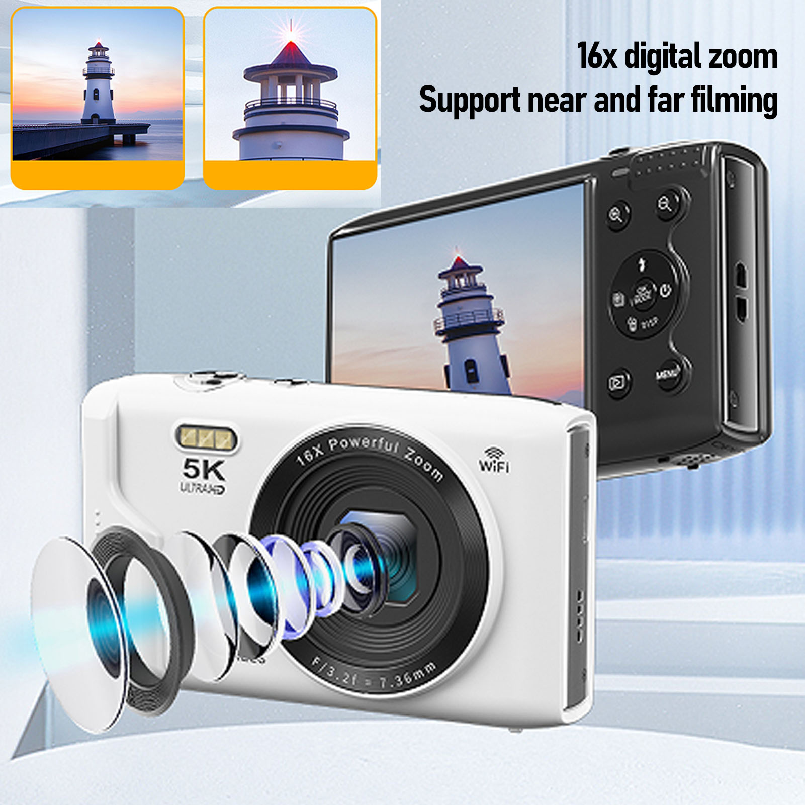 Lighting In Photography For Beginners - 5K Digital Camera 72MP 16X Zoom