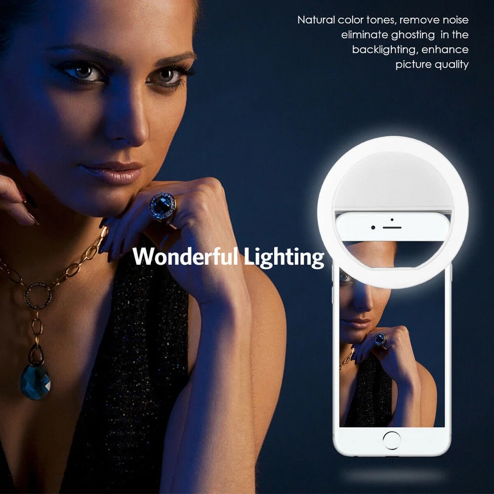 USB Rechargeable LED Selfie Ri - Photography Lighting And Background recension och pris