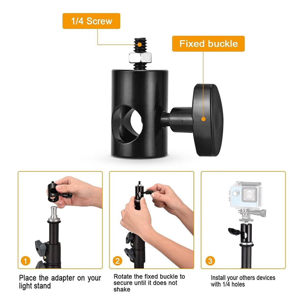 AU47-4PCS Light Stand Adapter  - Photography Lighting Tips recension och pris