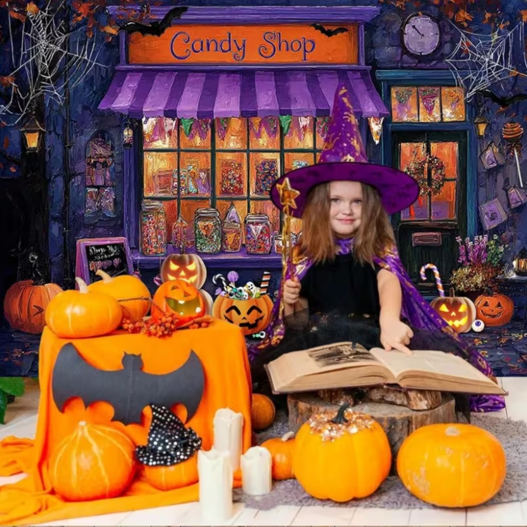 Purple Halloween Shop Theme Pa - Photography Lighting And Background recension och pris