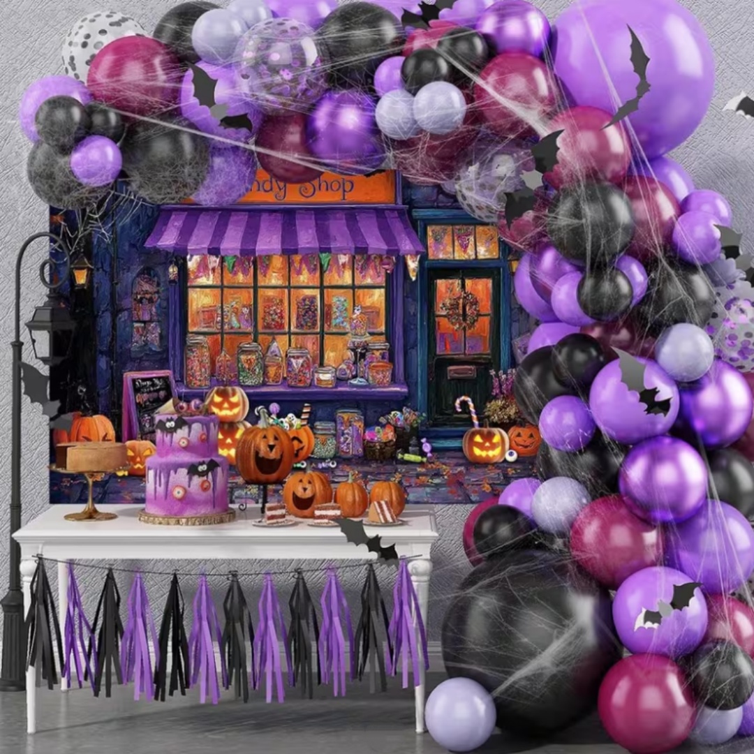 Purple Halloween Shop Theme Pa - Photography Lighting And Background recension och pris