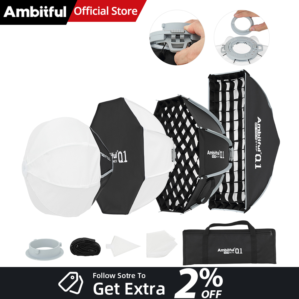 AMBITFUL Q1 Mini Bowens Mini G - Beauty Dish 55Cm recension och pris