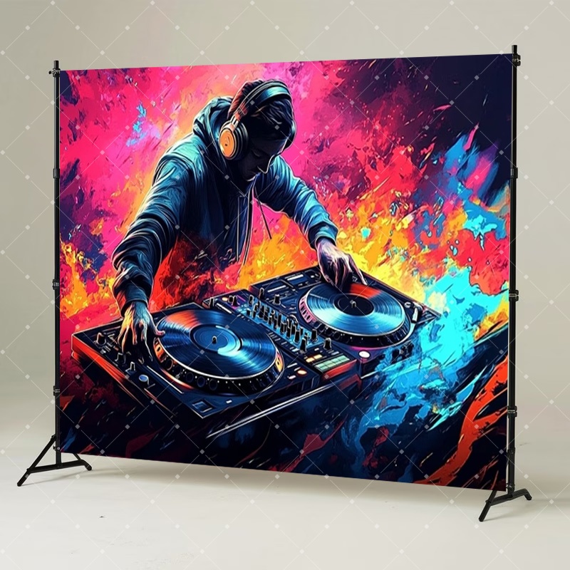 Hip Hop Music DJ Party Decorat - Photography Lighting And Background recension och pris
