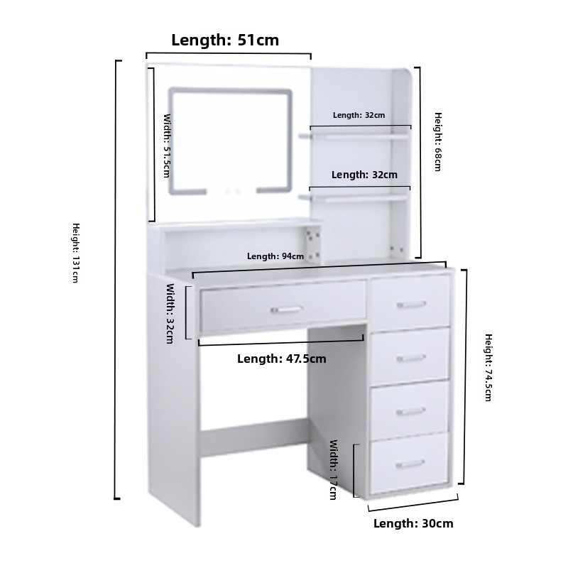 Dresser, mirror table, adjusta - Photography Lighting Test recension och pris